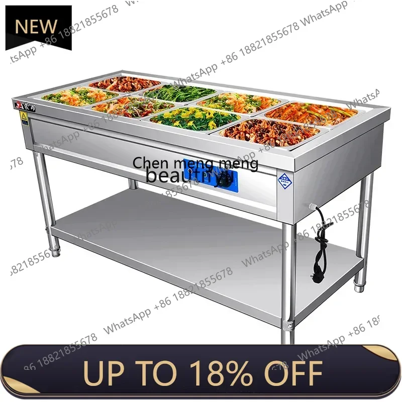 

Z189 Extra thick engineering fast food insulation table commercial electric heating insulation sales table fast food truck