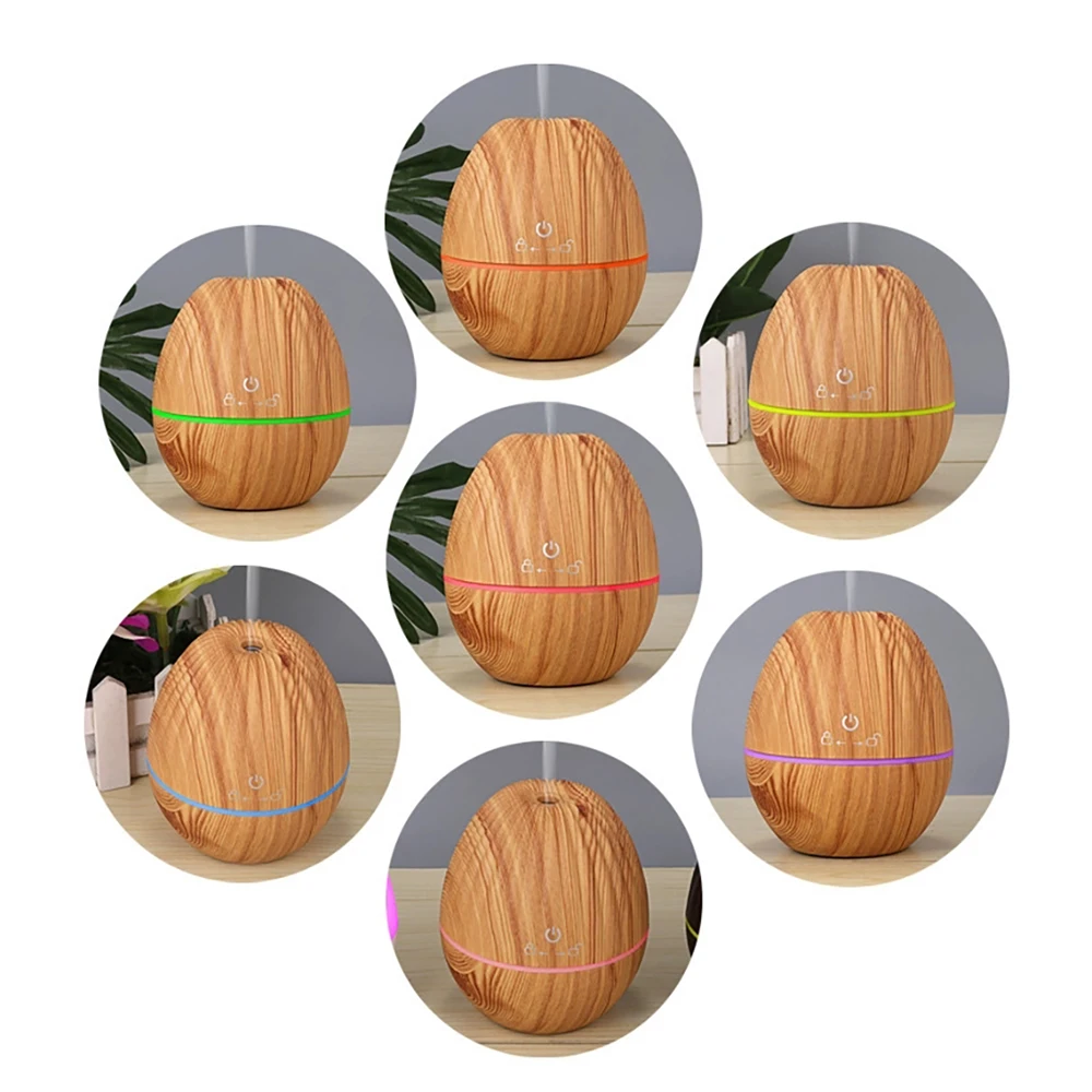 130ML Wooden Ultrasonic Essential Oil Aromatherapy Diffuser, Intelligent Touch Switch, Automatic Shut-Off Without Water, Suitabl