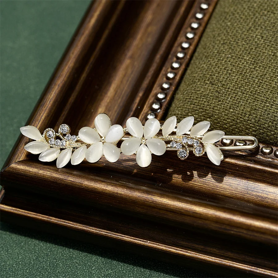 Elegante Estrela Opal Grampo de Cabelo para Senhoras, Bowknot Cristal, Flor, Sapo, Headband Acessórios, Headwear, Moda, Atacado