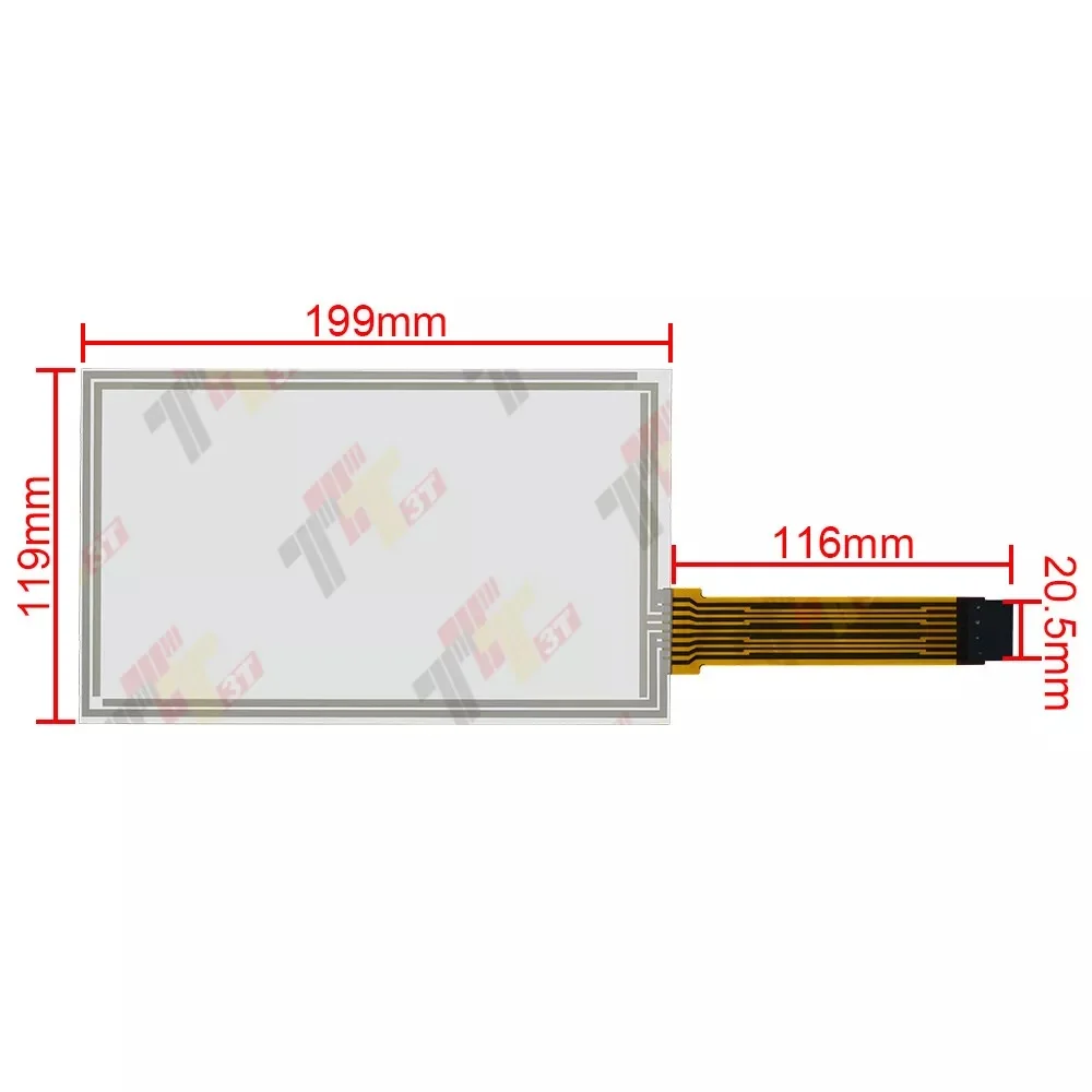 لوحة اللمس محول الأرقام بشاشة تعمل بلمس لـ Trimble Agriculture FM750 وحالة IH FM-750 CFX750