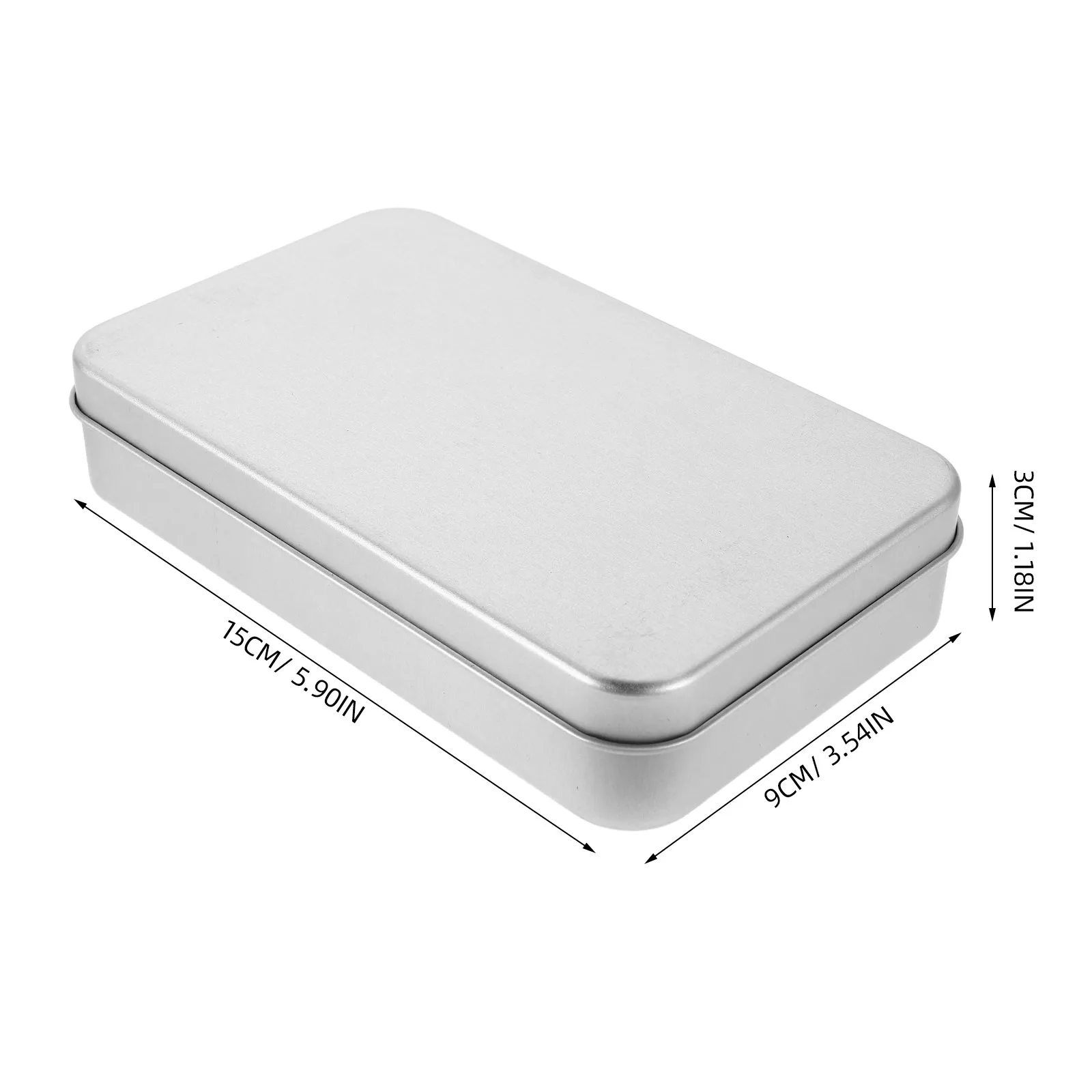 3Pcs Spacesaving Rectangular Cash Coin Organizer Box Multifunctional Money Container for Stamps Banknotes Keys Jewelry Currency