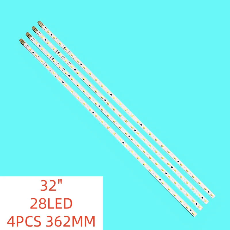 4PCS/SET 28lamps New LED Backlight for Sharp 32PFL6606H/60 32HFL5573D LK315D3LA63 GT0326-1 GT0326-2 GT0326-4 362MM