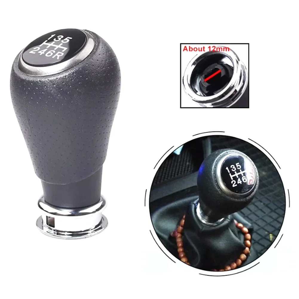 

6+R Speed Gear Knob Black Environmentally Friendly Leather Plastic Gear Knob With 6+R Speed For Honda For CR-V 2006-2011 III Gen