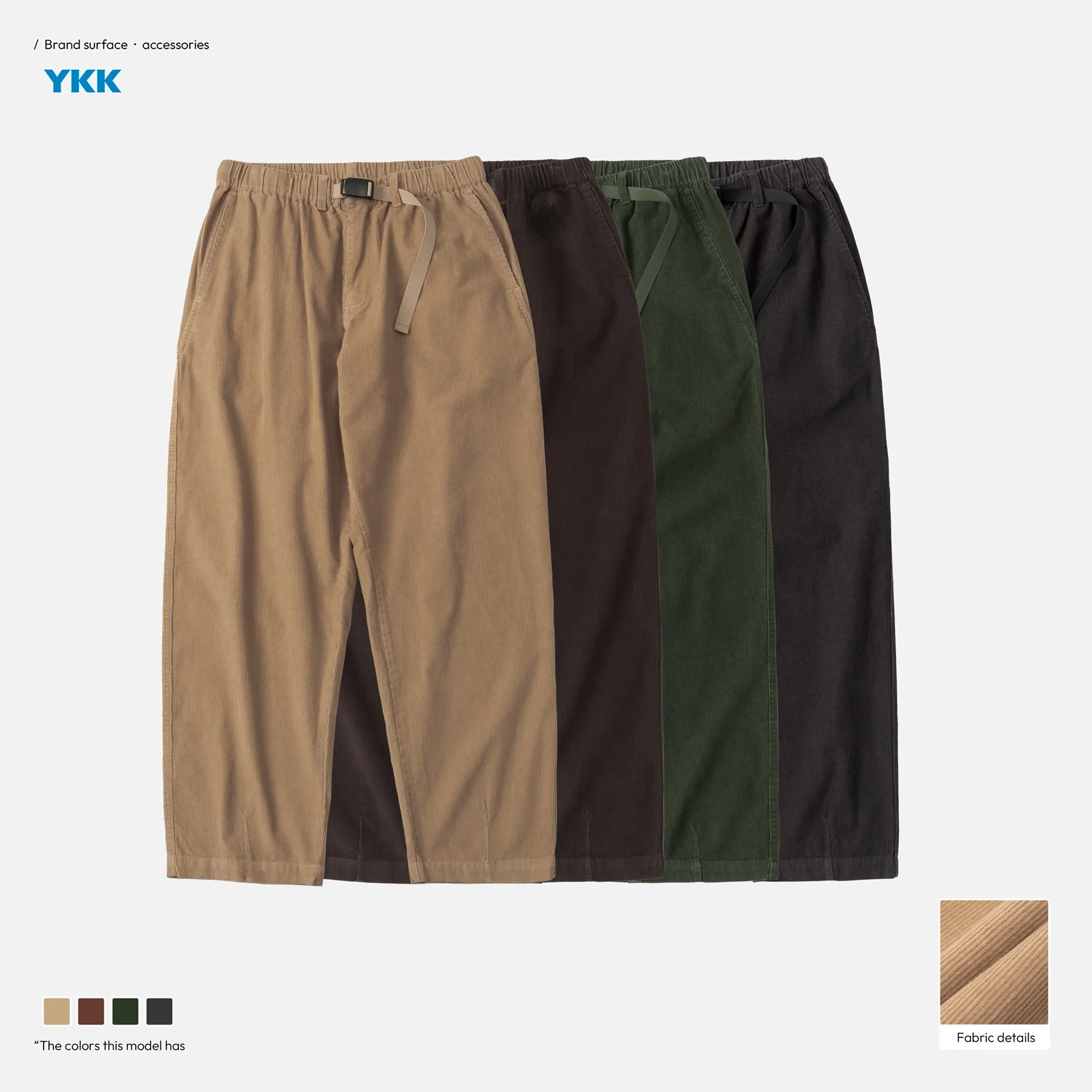 

Мужские повседневные брюки из вельвета свободного кроя в японском стиле, рабочие брюки-карго