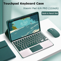 Bluetooth Keyboard Case for Xiaomi Mipad 6 6 Pro 11 inch Foldable Smart Case Cover for Xiaomi Pad 5 5 Pro 11'' Free Mouse