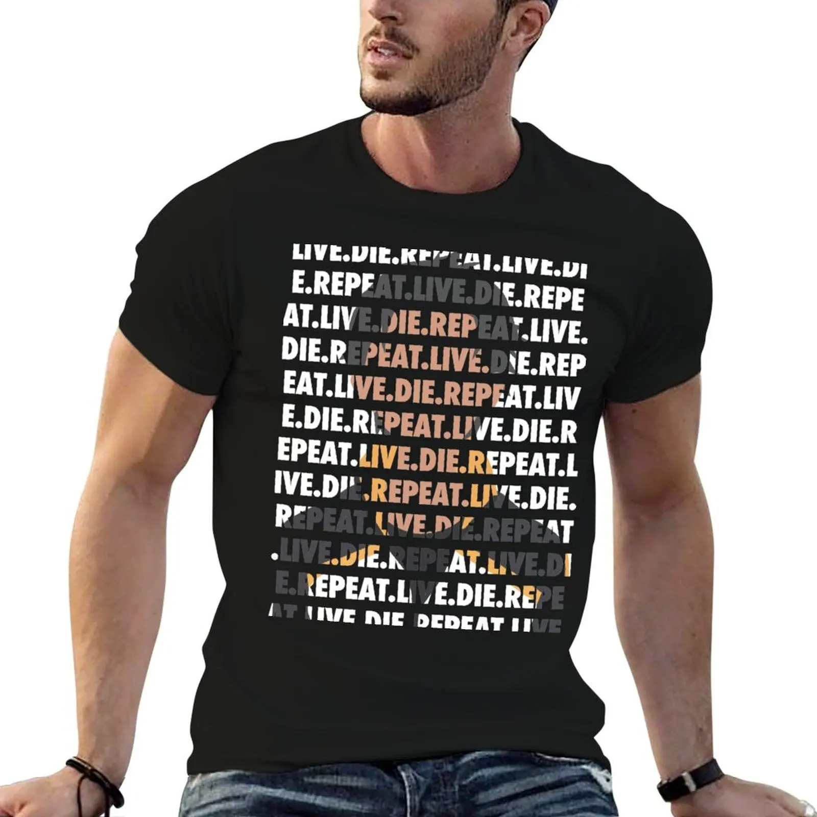

Live. Die. Repeat. / Re Zero T-Shirt t shirts for man cotton funny t shirts cotton 100% man t shirt cotton high quality T-shirt