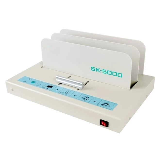 SK-5000 Hot Melt Binding Machine A4 500 Sheets Thermal Binder Office Automatic Glue Binding for Documents