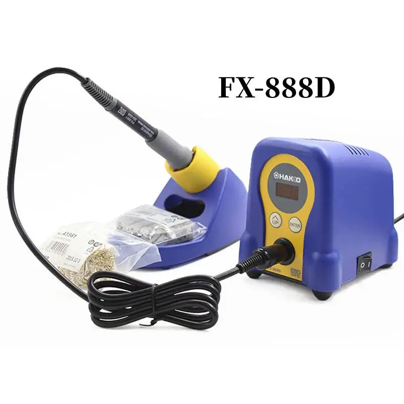 Original HAKKO FX-888D Lead Free Digital Soldering Stations Adjustable Temperature Solder Tool ESD Safe PCB Professional Repair