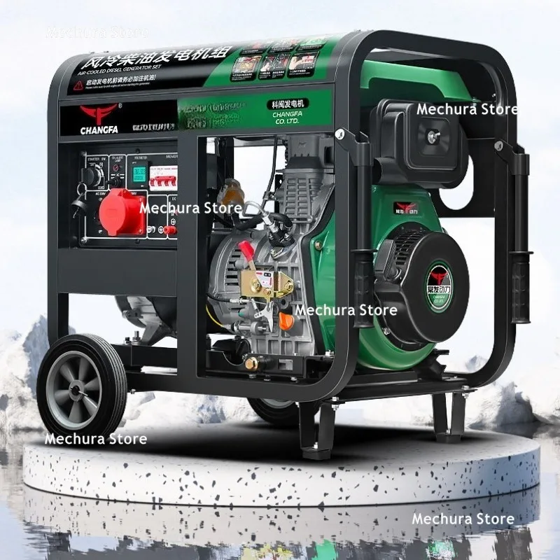Home Diesel Generator Set – 3/5/6/8/10/12KW, Single Phase 220V & Three Phase 380V Small Size Reliable Power Household Use JT60