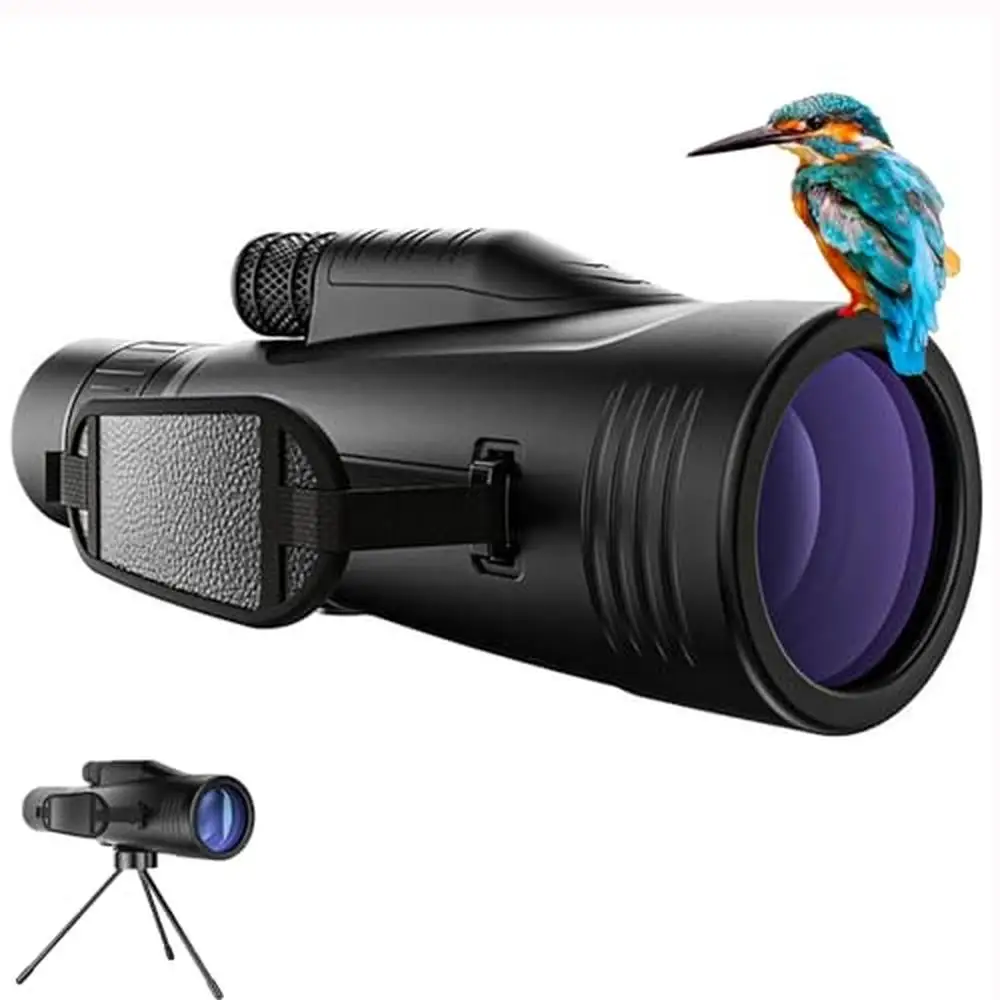 High Powered Zoom Monocular Telescope 10-30x50 Adults Portable Waterproof BAK4 Prism Phone Adapter Sturdy Tripod Monoculars