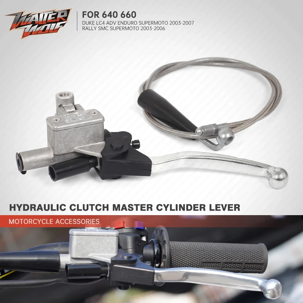 Hydraulic Master Cylinder Clutch Lever For 640 DUKE LC4 ADV ENDURO SUPERMOTO 660 RALLY SMC Motorcycle Parts Oil Hose Pipe