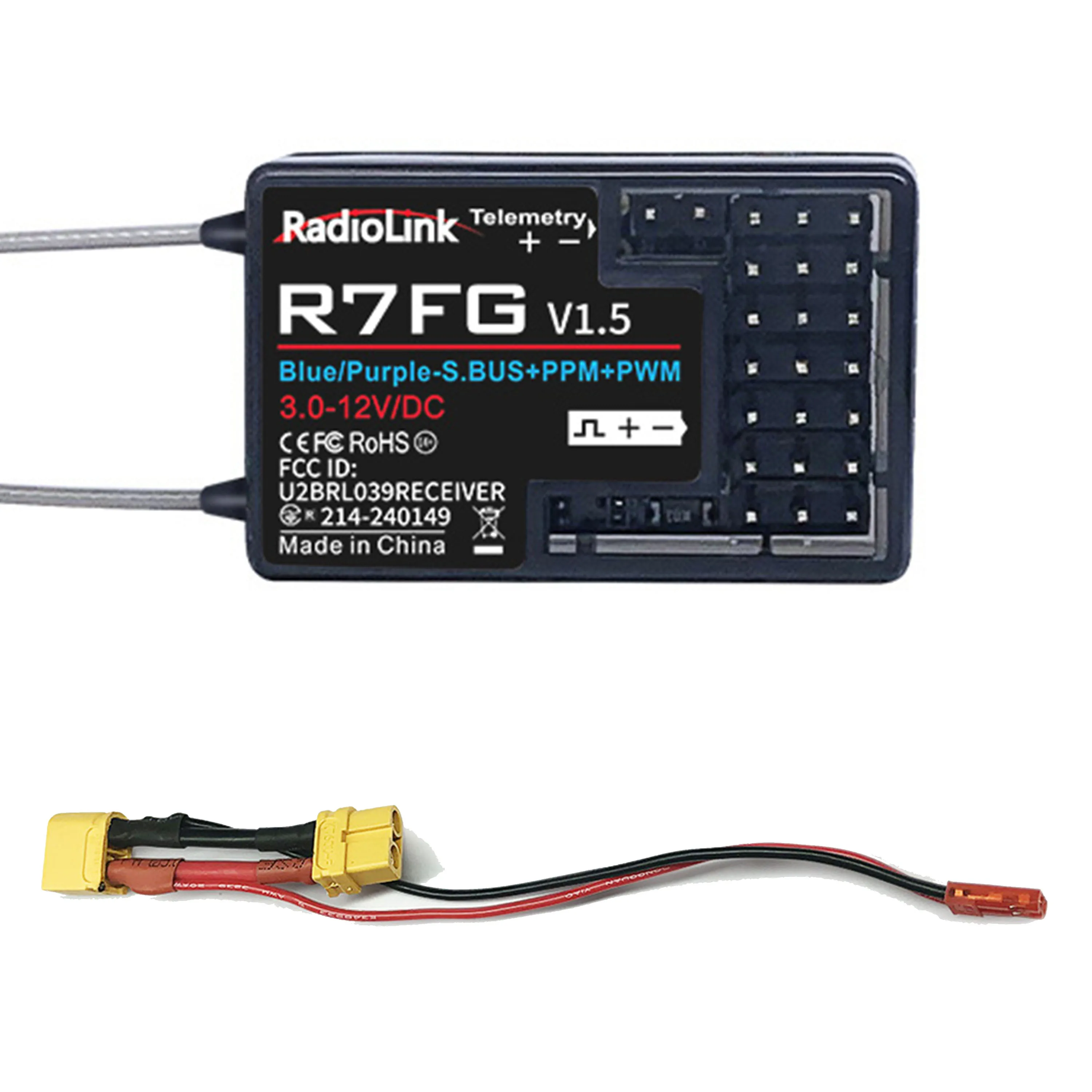 RadioLink R4FGM R6FG R7FG R8SM R12F R16F 4/6/7/8/12/16CH 2.4G Ontvanger voor RC6GS V3 T12D T8FB RC8X Zender Afstandsbediening