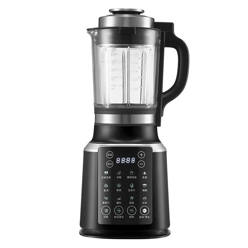 110V Automatic Heating Blender, Multifunctional Filter Free Soy Milk Juicer Baby Food Processor