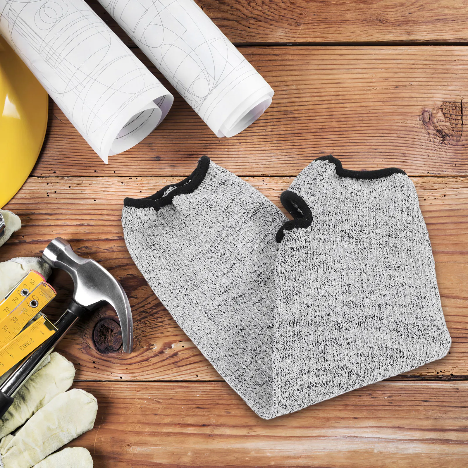 قطع الأكمام المقاومة المستوى 5 قطع حماية طويلة 40 سنتيمتر أكمام أذرع تبريد تنفس الساعد الحرس للبستنة الزراعة المطبخ