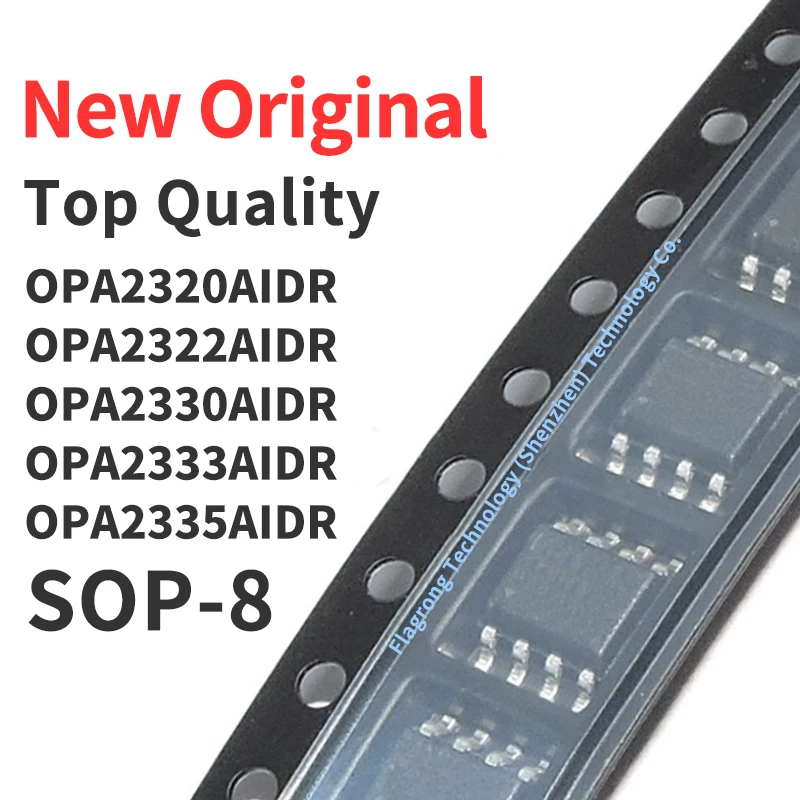 10 Pieces OPA2320AIDR OPA2322AIDR OPA2330AIDR OPA2333AIDR OPA2335AIDR SOP-8 Chip IC New Original