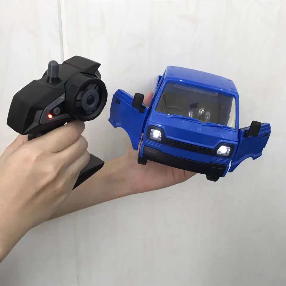 D12 Zdalnie sterowany samochód elektryczny 1:16 Symulacja samochodu zdalnie sterowanego Drift Climbing Truck Led Light Haul Cargo Toys Kids Xmas Gifts Rc Car