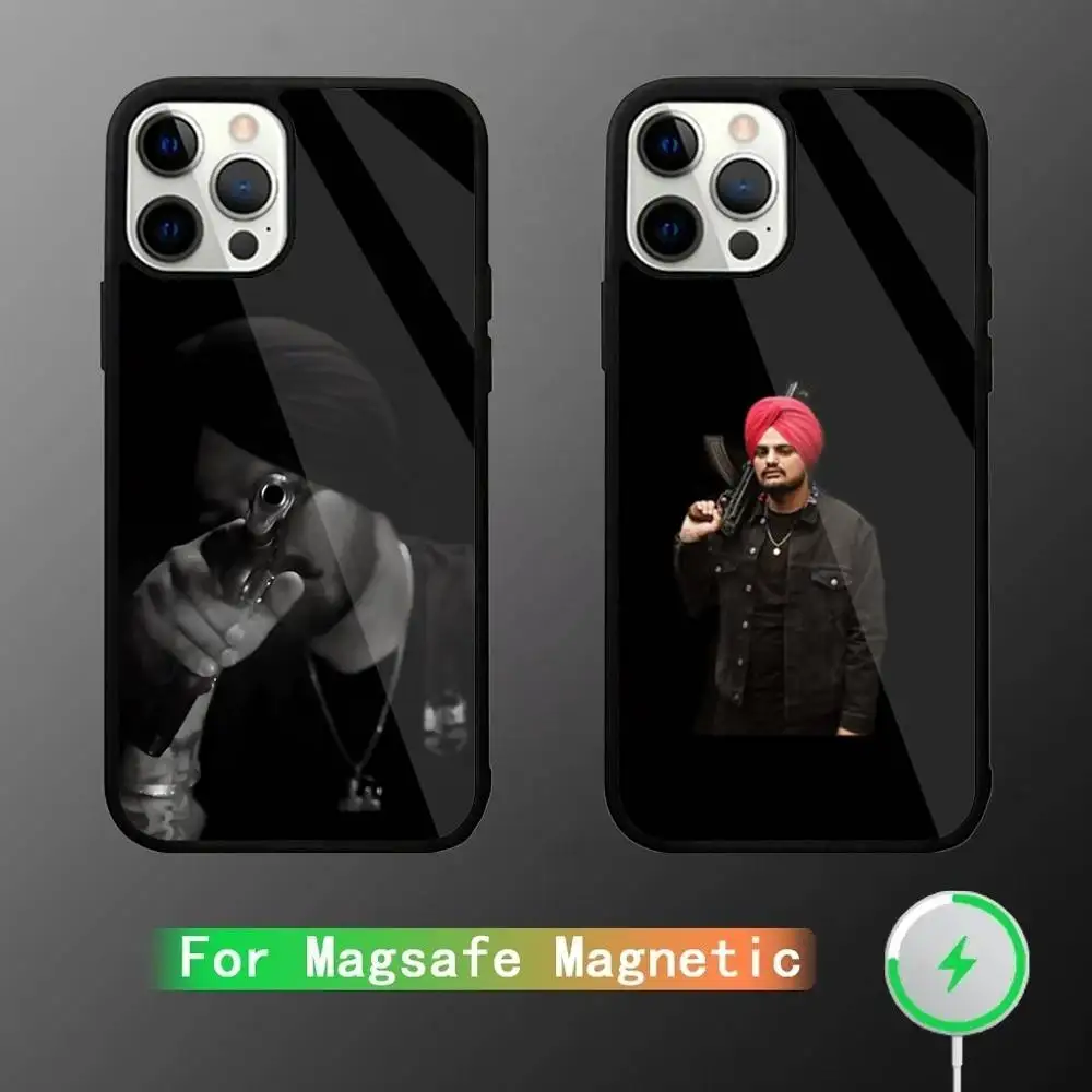 

Rapper Sidhu Moose Wala Phone Case For iPhone 16,15,14,13,12,11,Pro,Max,Plus,Mini,SE New Magsafe Magnetic Wireless Charging