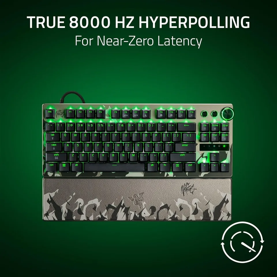 Razer Huntsman V3 Pro TKL Wired Gaming Keyboard 8KHz Gen2 Analog
