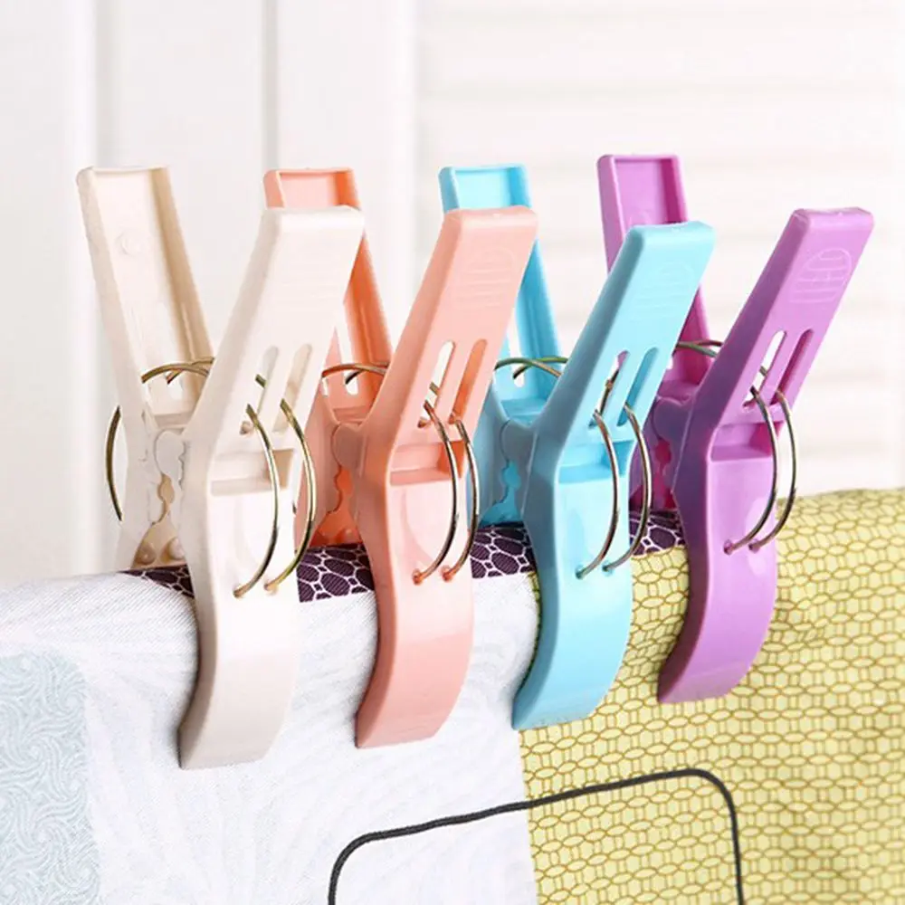 

Large Size Bright Colour Bathroom Retaining Socks Cloth Clothes Pegs Beach Towel Clamp Clothes Clip Clothes Pins