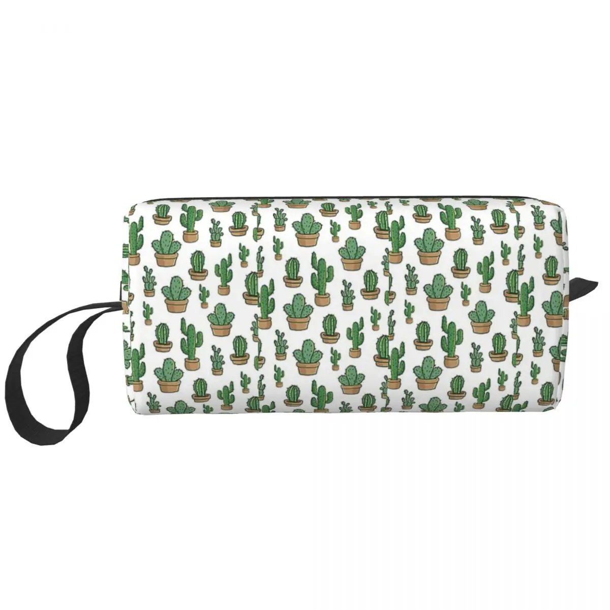 Cactus Flowers Cactus Cactus Flowers Floral Pattern Makeup Bag Cosmetic Dopp Kit Toiletry Cosmetic Bag Women Beauty Pencil Case