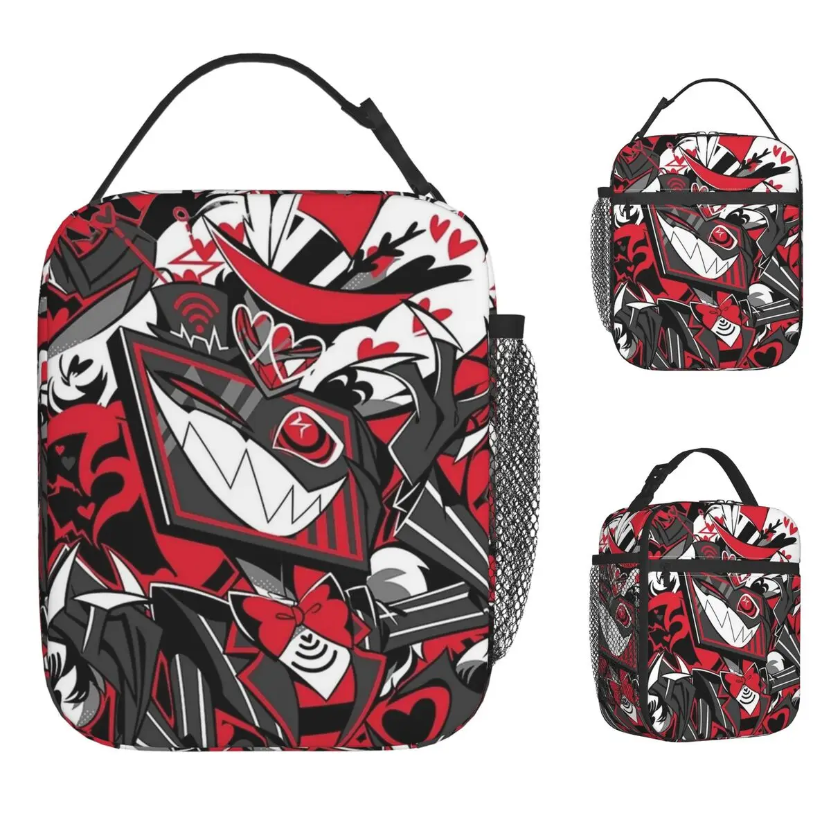 

Hazbined Hotels Vox Insulated Lunch Bag High Capacity Anime Reusable Thermal Bag Tote Lunch Box Work Travel Bento Pouch