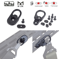 Tactical MLOK Sling Mount KeyMod Sling Swivel 10pcs M4 Screws and Nuts M-LOK KeyMod System Hunting Accessaries AR15 AK47 AK74