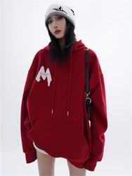 Fashion Hoodies Women 2024 Autumn Korean Style Long Sleeve Hooded Sweatshirt Niche Design Loose Casual Tops