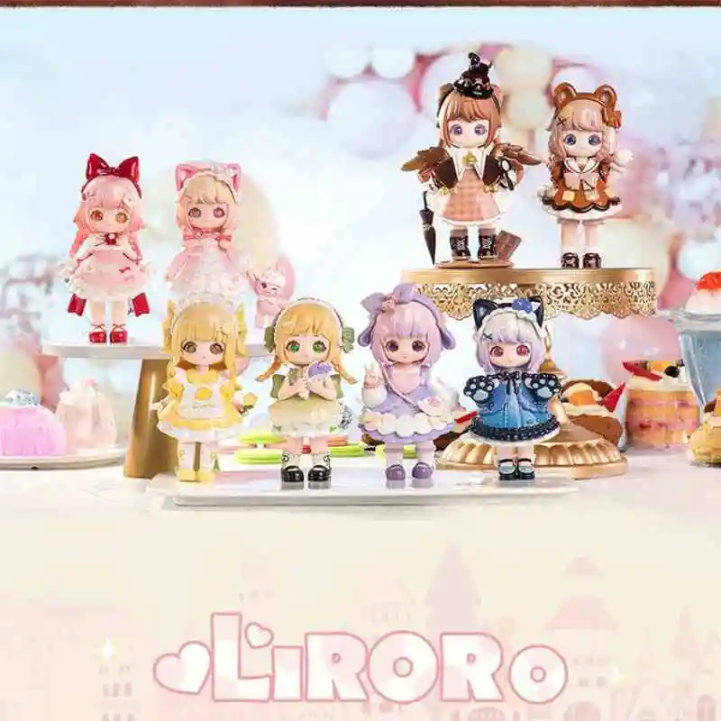 Kawaiiブラインドボックスフィギュア人形、liroo、恋人、夢、工場シリーズ、かわいい飾り、モデル玩具、不思議な箱、クリスマス、誕生日プレゼント