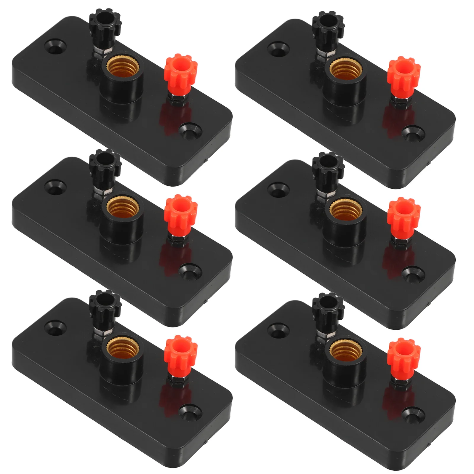 6Pcs Plastic Lamp Base with Copper Contacts Physics Laboratory Equipment for Student Experiment Learning Set Plastic Lamp Base