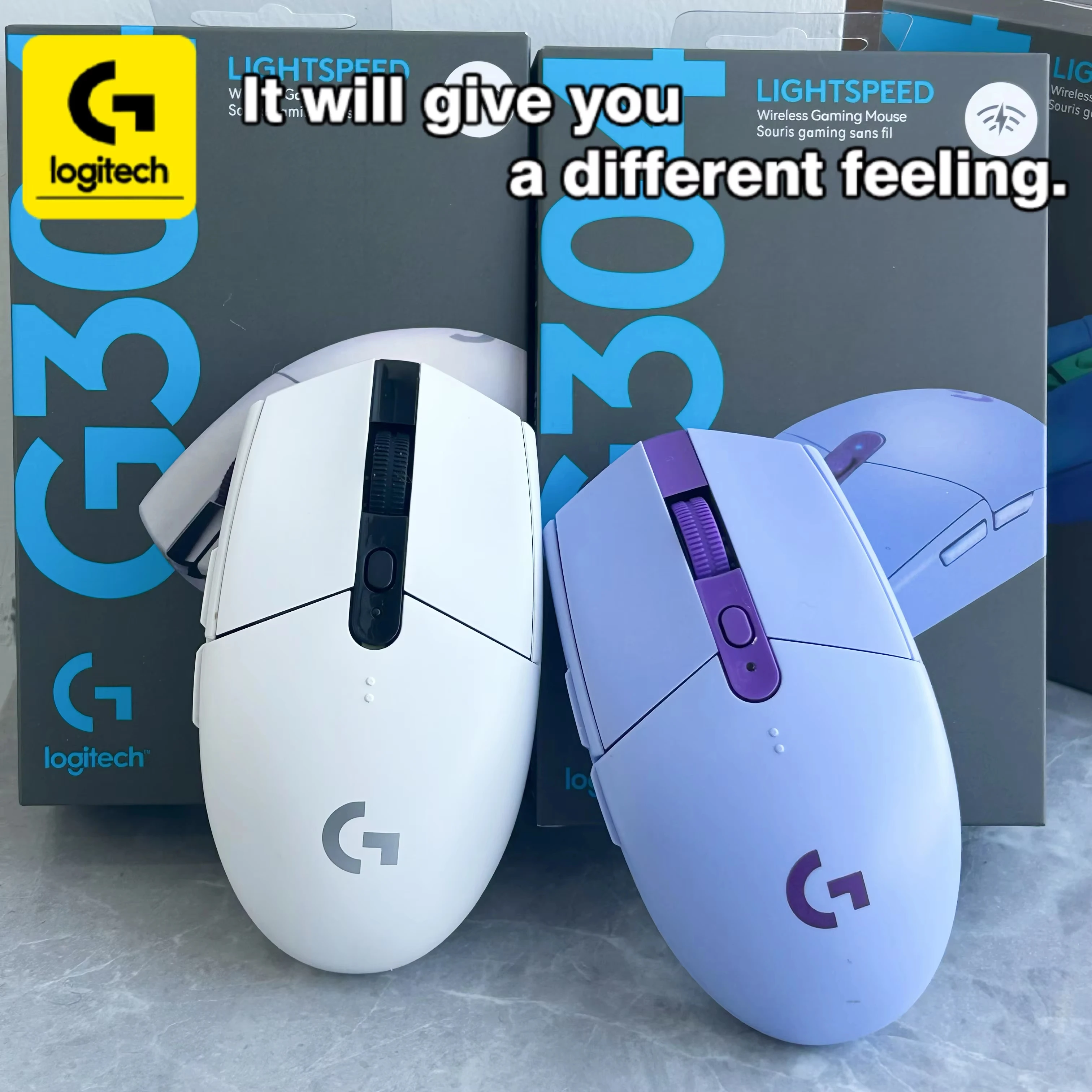 

Беспроводная мышь Logitech G304 Lightspeed с сенсором Hero 12K для офиса, игр, ноутбуков и ПК, компактная