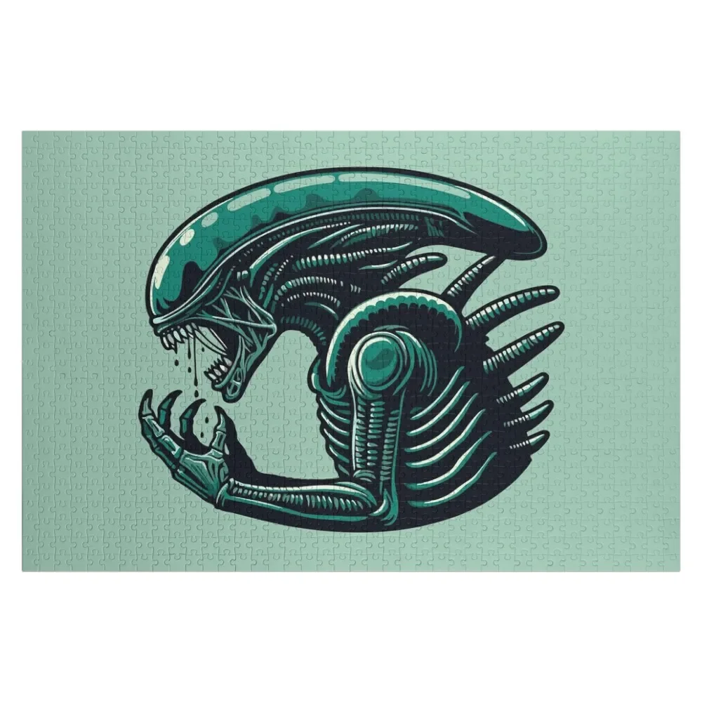 

Xenomorph Alien Jigsaw Puzzle Personalized Child Gift Toddler Toys Puzzle