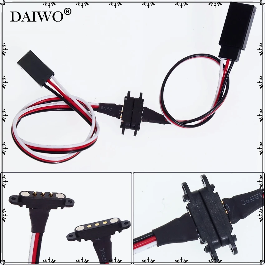 Rc Model Lamp Group Magnetic Cord Extension Cord Model Lamp Group Car Body Quick Disassembly and Assembly of Magnetic Cable