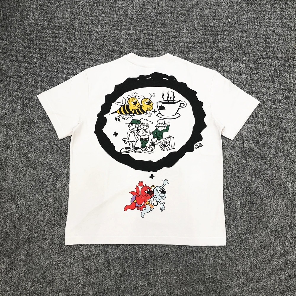 Yao Fashion Beastie Boys Rock and Roll Band Vintage Casual Loose Street Style Tops Tee Graphics Print Cotton T Shirt For Men
