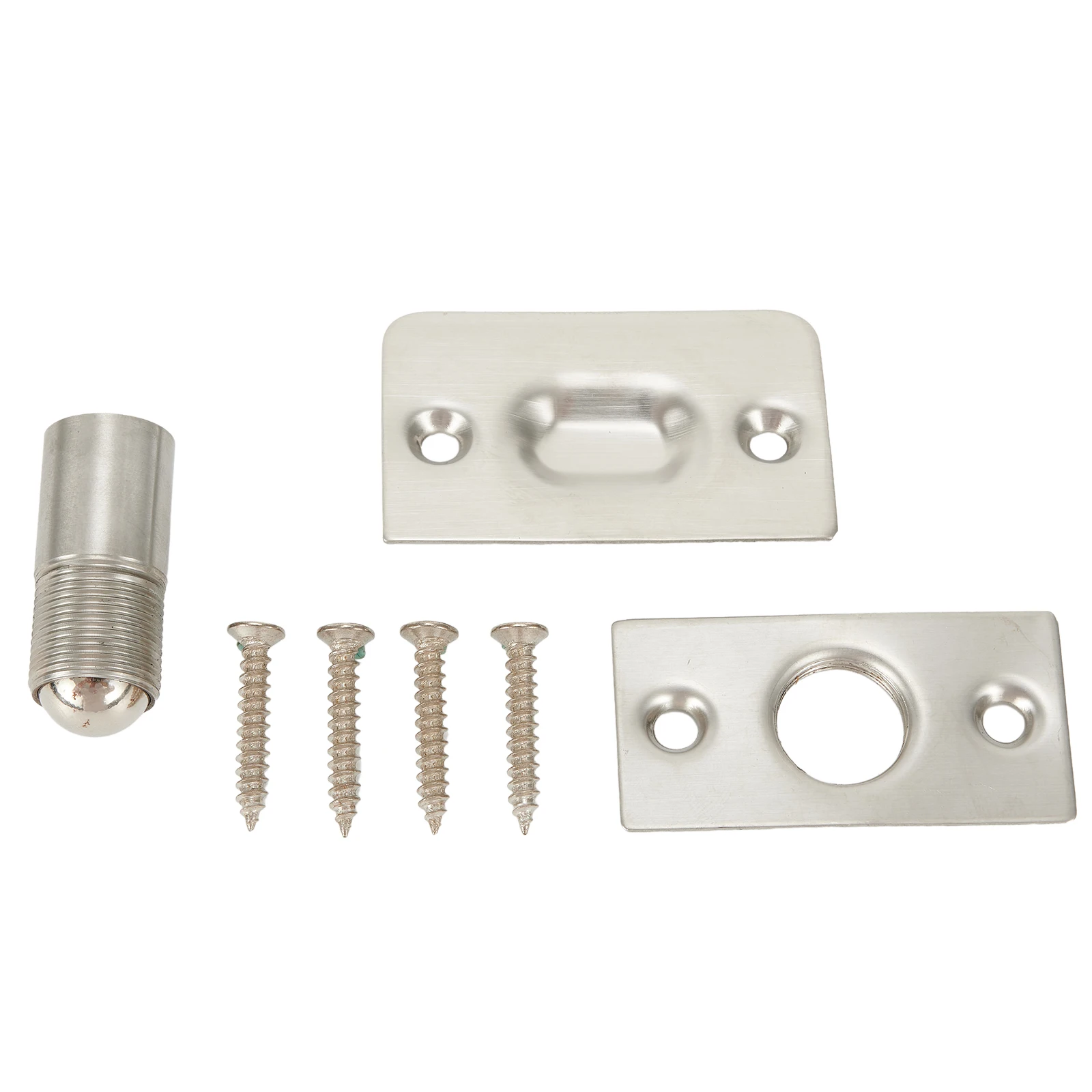 Adjustable Roller Ball Stainless Steel Door Spring Catch Lock Internal Latch Set With Screws Swinging Doors Double Hardware