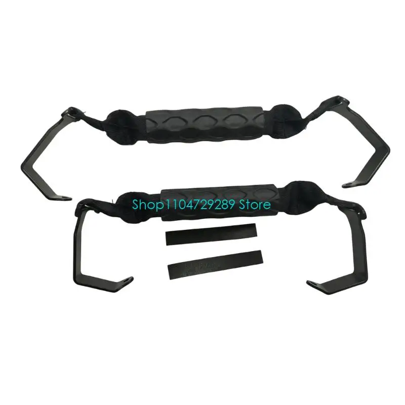D8KE 2Pcs Top Roof Roll Bar Grab Handles for JT Soft Hard Top Nonslip Grip