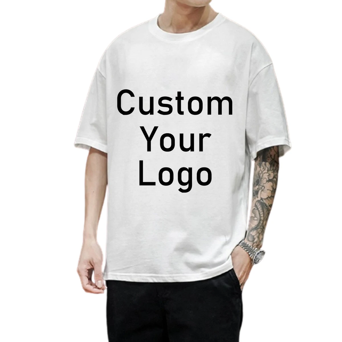 Custom Oversize T shirts Make Your Design Logo Pictures or Texts Men Women Printed Original Design Special Gifts for Friends