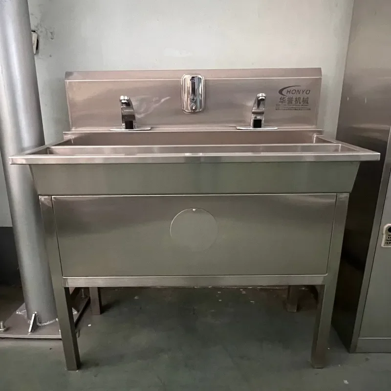 Touch-Free Automatic Sensor Hand Washing Station for Food Processing and Hygiene Management