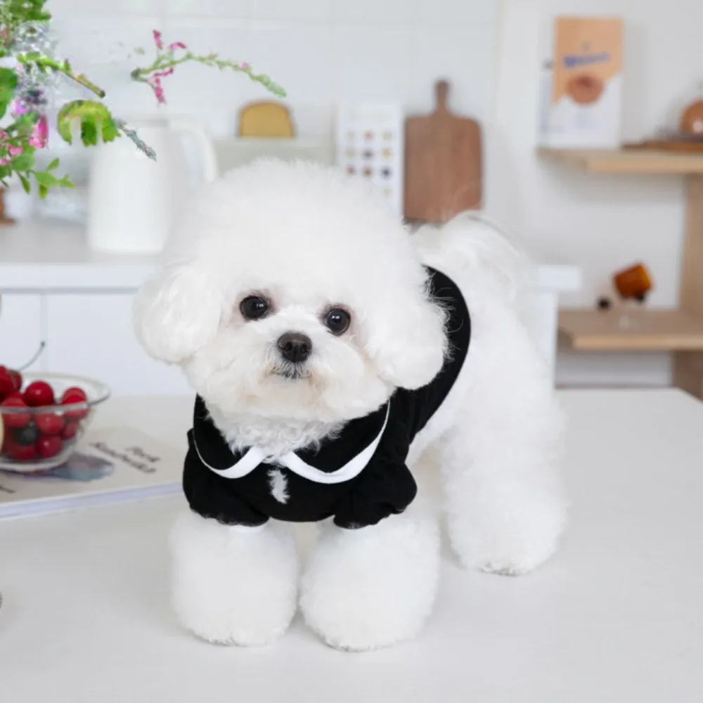 Pet Lapel Bottom Coat Dog Shirt Pet T-shirt Cat Dog Clothing Pet Clothing Teddy Clothing Pet Lining Top Puppy Clothes Dog Vest