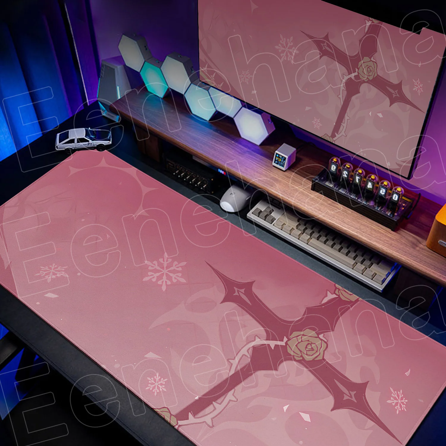 1200x600mm 원신 임팩트 후타오 게이밍 마우스패드 XXXL 대형 미끄럼 방지 고무 바닥 스티치 엣지 키보드 매트 사무실용