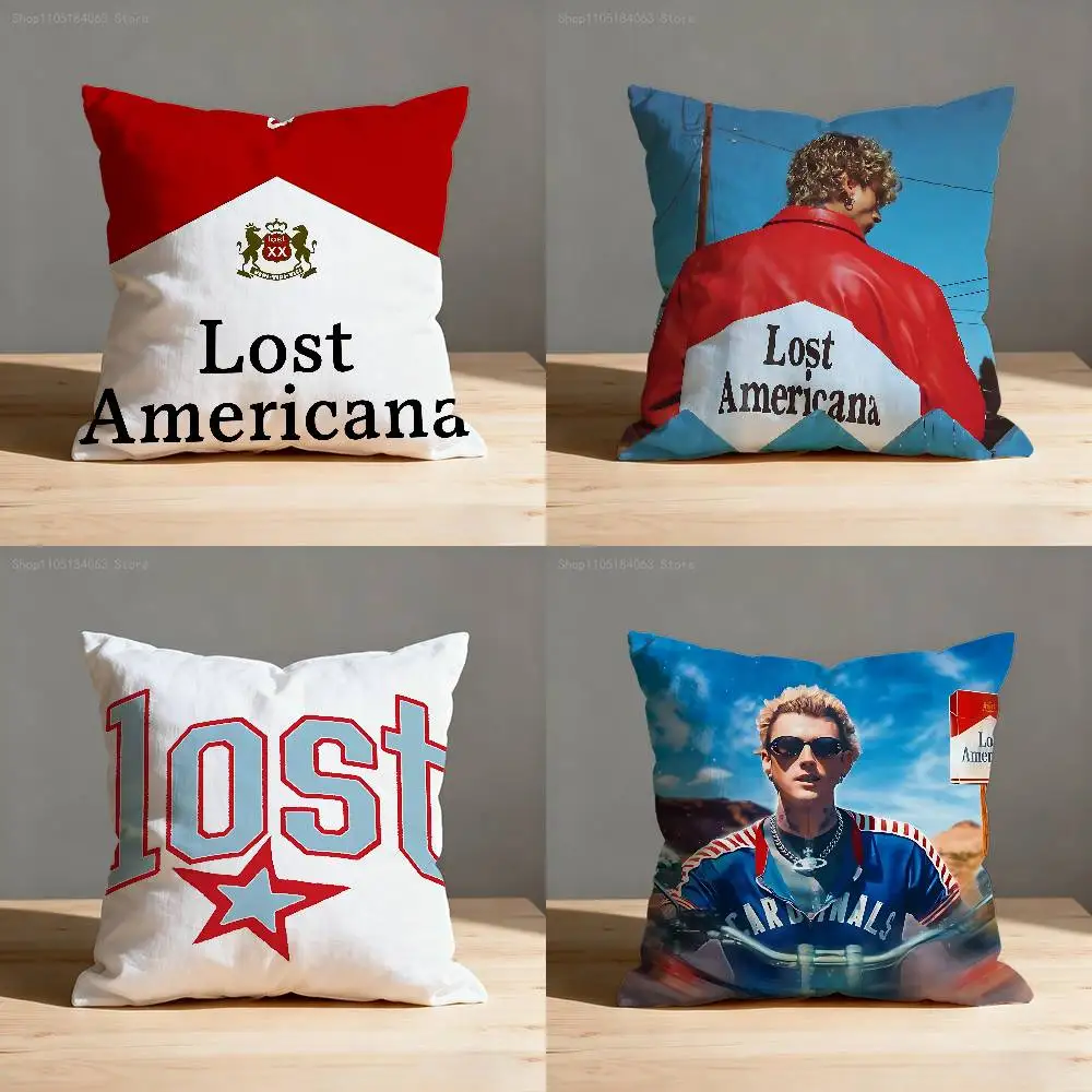 

Lost Americana MGK Throw Pillow Case For 30x30cm 40x40cm 45x45cm 50x50cm 55x55cm Square Sofa Pillowcase Shell
