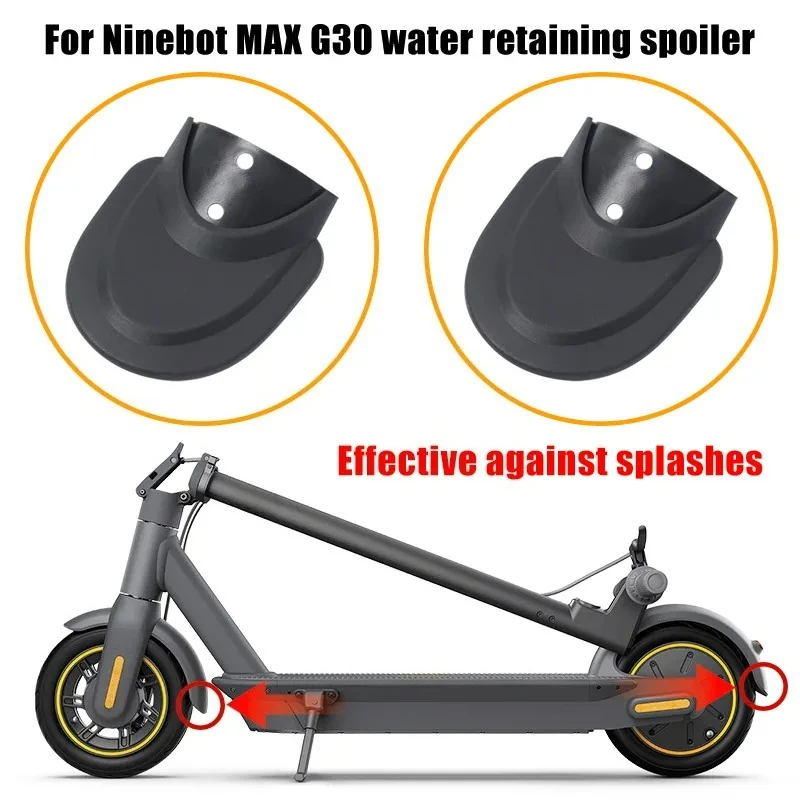 Accessories Includes Rear Fender Mudguard  Fishtail Shape Retaining Water Compatible for Ninebot Max G30 G30D Scooter
