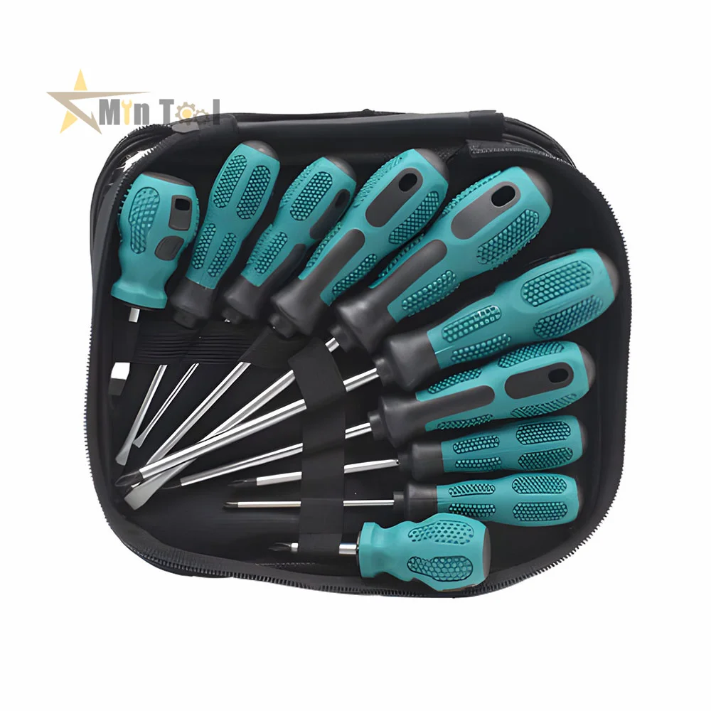 9Pcs /6pcs Screwdriver Set With Magnetic Household Multifunction Cross Straight Screwdriver Manual Screwdriver Set  Repair Tool