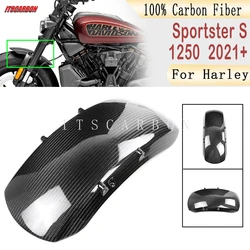 For Harley Sportster S RH 1250 1250S 2021 2022 2023 Front Rear Fender Splash Guard Fairing Kits Motorcycle 100% Carbon FIber