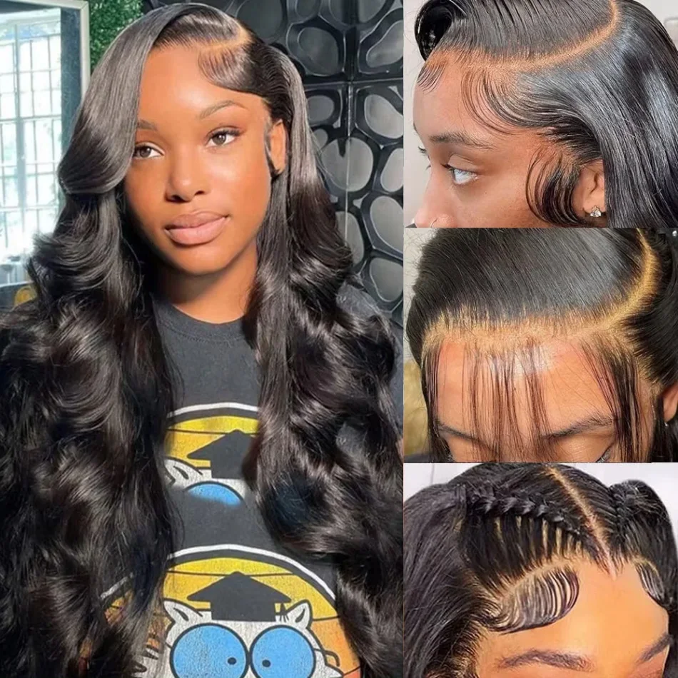 

Body Wave Lace Front Human Hair Wig Water Wave 13X6 Hd Transparent Lace Frontal Wig 220 Density 30 Inch Perruque Cheveux Humains