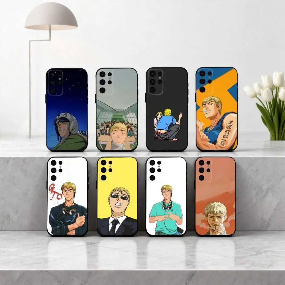 

G-GTO-Onizuka T-Teacher-R Phone Case For Samsung S25,S24,S21,S22,S23,S30,Ultra,S20,Plus,Others Soft Black Case