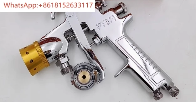 أسطوانة ضغط هوائية سوداء HTR300-180 متطابقة مع مسدس رش ملون للطلاء المقلد PT-871 2.5/3.0/3.5