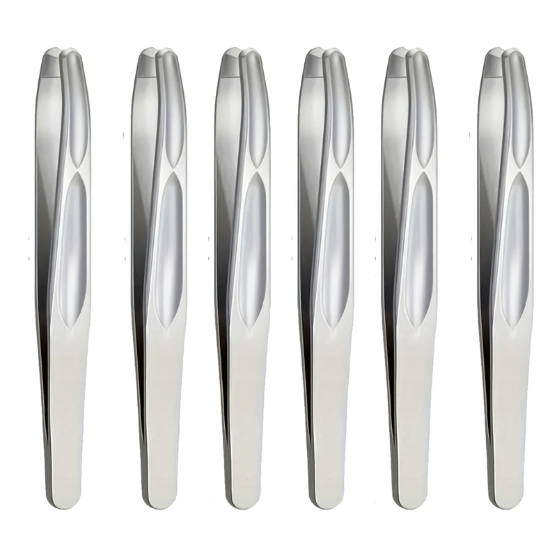 Premium ronde kop pincetten voor wenkbrauw- en gezichtshaarverwijdering, naadloze clips, precisie haar- en baardknipper voor kort haar