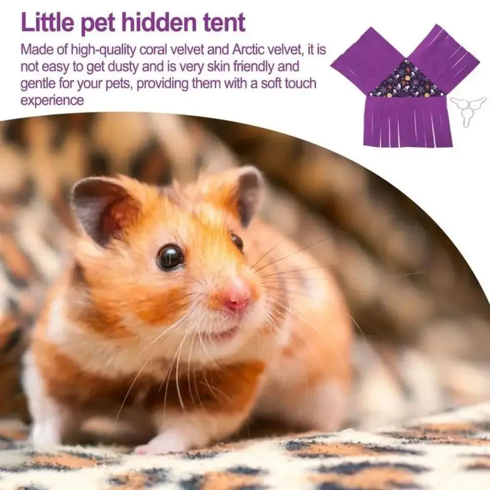 Washable Guinea Pig Guinea Pig Corner Hideout Hide Fleece Peekaboo Toys Sleeping Bed Hamster Small Pet Tent view 6