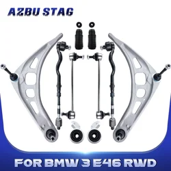 AzbuStag 10Pcs Front Lower Lh Rh Control Arm for BMW 3 E46 320i 323Ci 323i 325Ci 325i 328Ci 328i 330Ci 330i Z4 RWD 1999-2008