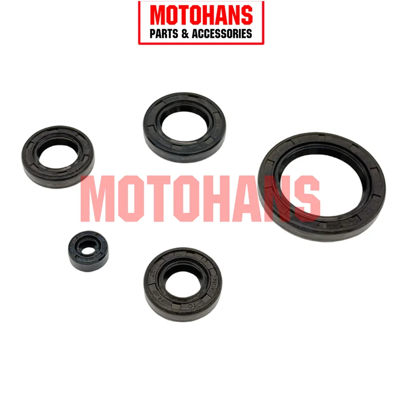 MOTORCYCLE OIL SEAL SET 5PCS/SET ACCESSORIES FOR HONDA CGL125 TOOL AKT125 22*35*7 20*34*7 16*28*7 14*28*7 6.5*14.5*7